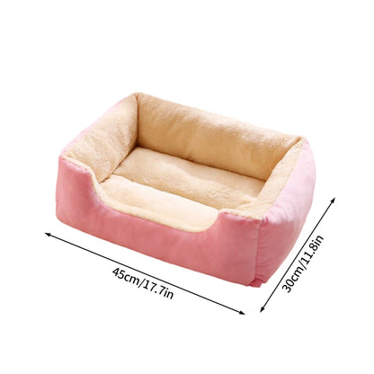 Plush Pet Bed – Soft Oval Mat for Indoor Cats & Dogs | All-Season Comfort