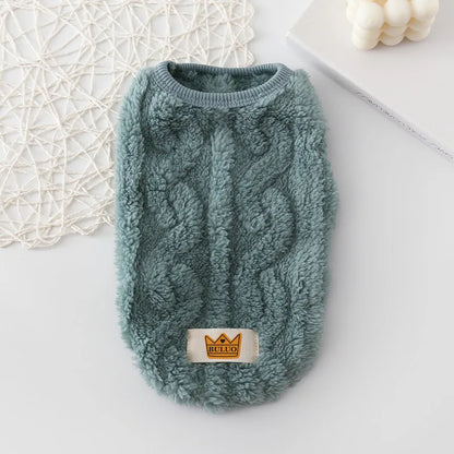 Cute Dog & Cat Sweater - Cozy Knit Hoodie with Harness Hole for Small Dogs - BeeTrendyShop.COM