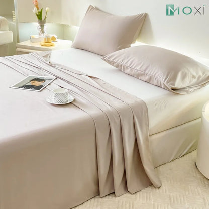 Hotel Luxury Cooling Bedspread – Breathable Extra Soft Deep Pocket Wrinkle-Free Mattress Cover