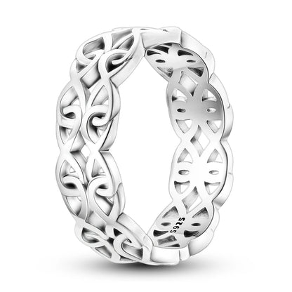 925 Sterling Silver Zircon Star Geometric Ring – Engagement Jewelry for Women