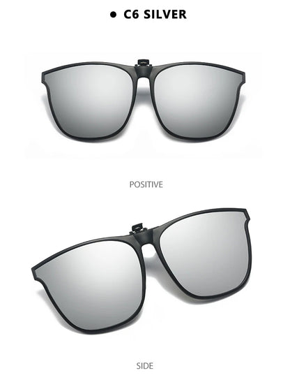 Polarized Clip-On Sunglasses – Night Vision Anti-Glare Driver Goggles for Men