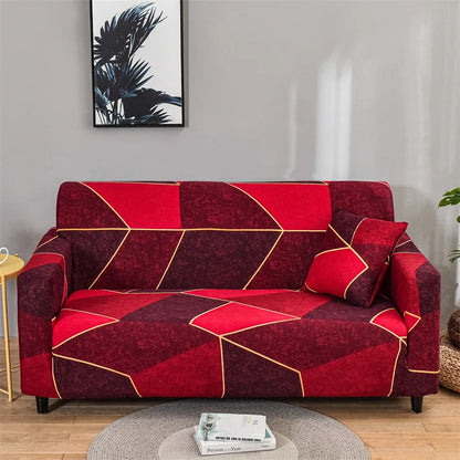 1pc Flower Printed Elastic Sofa Cover Antidirty Spandex Sofa Cover Furniture Protector for Bedroom Office Living Room Home Decor - BeeTrendyShop.COM