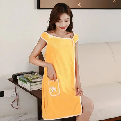 Womens Bath Towels Girls Wearable 140*85Cm Fast Drying Bathing Beach Spa Bathrobes Wash Clothing, Shower Bath And Gym Towel - BeeTrendyShop.COM