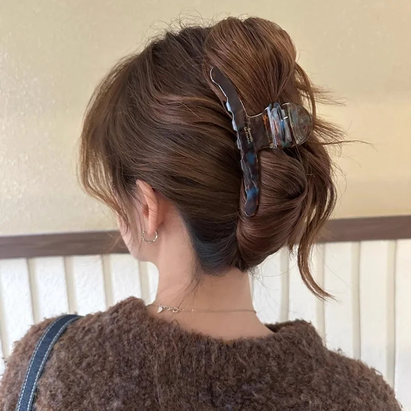 Acetate Leopard Hair Claw Clip – Chic Barrette for Women & Girls