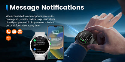 Sport Smartwatch for Android & iOS – AMOLED Screen, GPS, Heart Rate, Bluetooth Calls, Waterproof