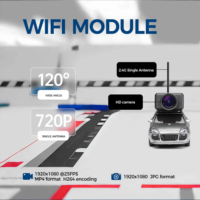 WLtoys 6401 Mini RC Car 1:64 with 720P FPV Camera | WiFi App Control | 2.4G Remote