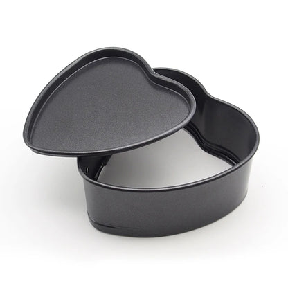 Non-Stick Heart Shape Cake Pan – Carbon Steel Removable Base Baking Mold
