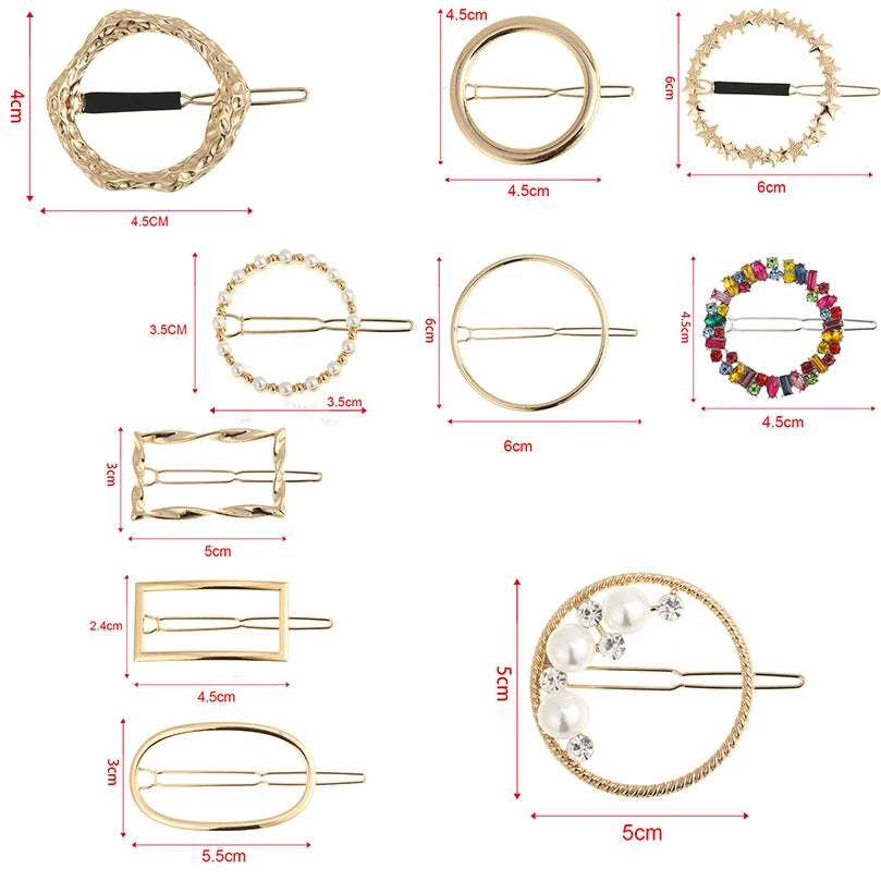 Metal Hair Clip Elegant