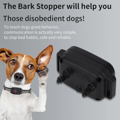 Smart Anti-Bark Dog Collar – HD Display, IP67 Waterproof, Rechargeable with 3 Training Modes