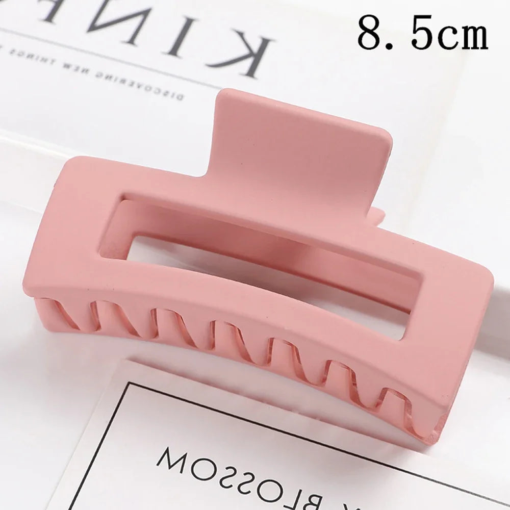 Korean Large Plastic Hair Claw Clip – Fashion Crab Barrette for Women & Girls
