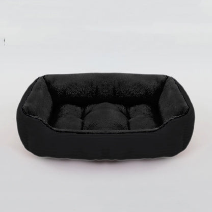Plush Square Pet Bed - Calming Sofa Cushion for Cats & Small/Medium Dogs - BeeTrendyShop.COM