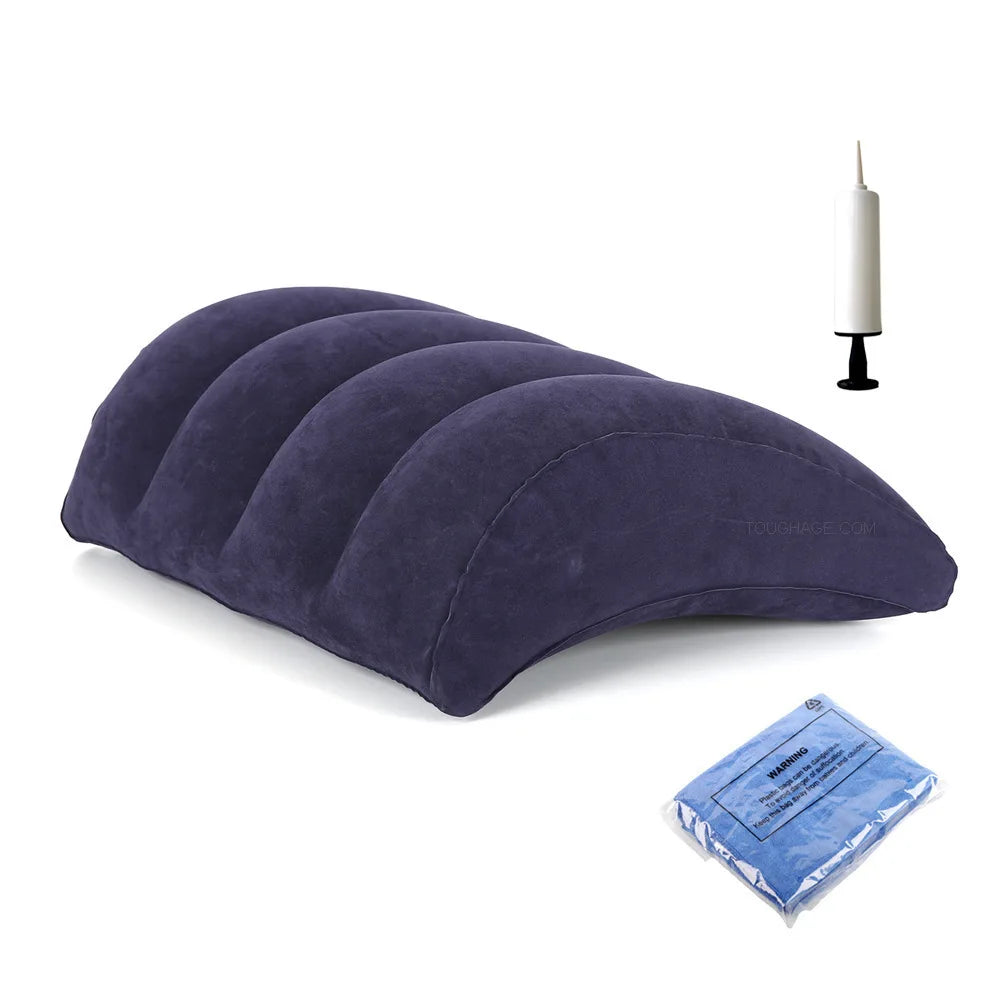 Inflatable Backrest Cushion 45x36cm – Portable Neck & Lumbar Support for Bed, Sofa, Car & Travel