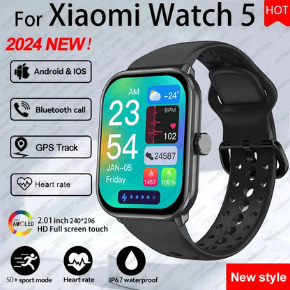 Xiaomi Watch 5 Global Version – HD AMOLED, Heart Rate, GPS, Bluetooth Call, Waterproof Smartwatch