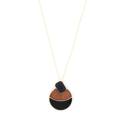 Circular & Square Multilayer Hip Hop Necklace – Long Chain Unisex Jewelry