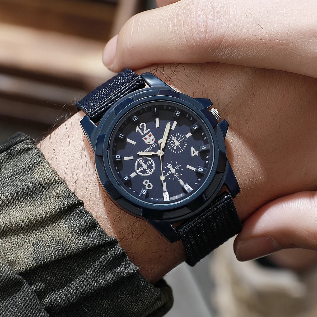Men Watches Casual Military Quartz Sport Wristwatch Nylon Band Male Clock Watch Relogio Masculino（Without Box） - BeeTrendyShop.COM