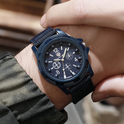 Men Watches Casual Military Quartz Sport Wristwatch Nylon Band Male Clock Watch Relogio Masculino（Without Box） - BeeTrendyShop.COM