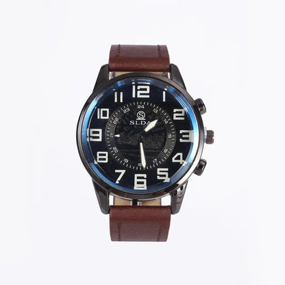 Vintage Men's Watches Sports PU Belt Watch Men's Fashion Trend Digital Student Watch Men's Quartz Watches Relogios Masculino - BeeTrendyShop.COM
