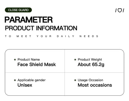 Full Face Shield Sunglasses Mask – UV400 Anti-Spray Cycling & Protective Goggles