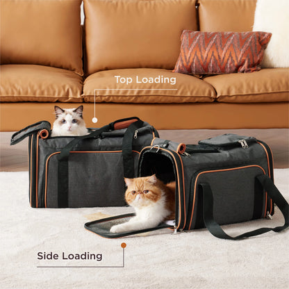 Expandable Pet Carrier Bag – Airline Approved Travel Bag for Dogs & Cats