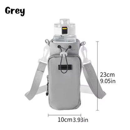 Portable Water Bottle Bag with Adjustable Shoulder Strap – Insulated Thermal Cup Sleeve Cover