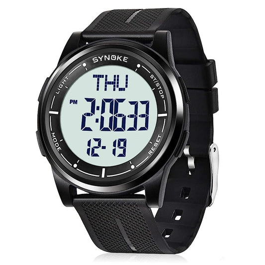 Digital Watch Waterproof with Stopwatch Alarm Ultra-Thin Super Wide-Angle Display Digital Wrist Watches For Men Women