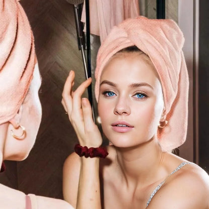Microfiber Hair Towel Wrap – Ultra Soft, Quick-Dry | Curly, Long & Short Hair