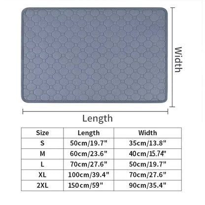 Dog Urine Pads Washable Reusable Anti Slip Pet Pee Pad Puppy Training Pad Pet Bed Urine Mat for Car Seat Cover Pet Supplies - BeeTrendyShop.COM