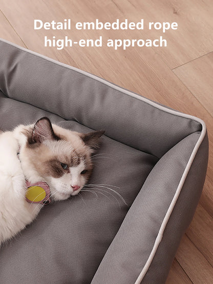 Waterproof Chew-Resistant Dog Bed - All-Season Orthopedic Mat with PP Cotton Fill - BeeTrendyShop.COM
