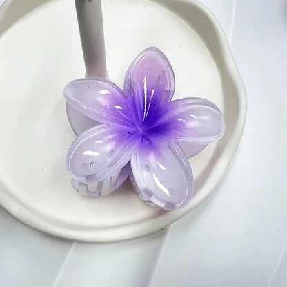 Large Flower Hair Claw Clip – Matte Sweet Barrette for Women & Girls