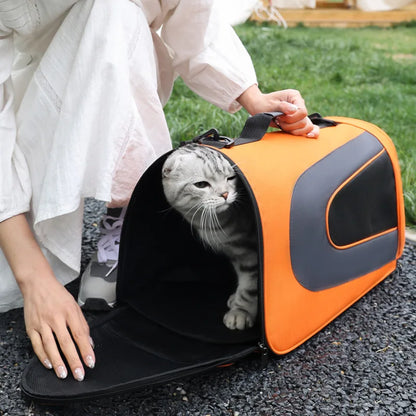 Soft Breathable Pet Carrier Bag – Shoulder Sling for Cats & Dogs | Airline Approved Travel Bag