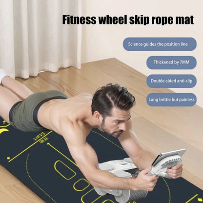 Non-Slip Yoga Mat – Shock Absorbing Exercise Mat for Home Pilates, Yoga & Floor Workouts