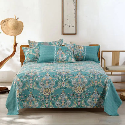 Modern Polyester Cotton Flat Bed Sheet – Soft Bed Linen for Single, Queen & King Size (No Pillow Covers)