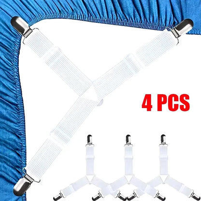 12-Piece Elastic Bed Sheet Clips – Non-Slip Sheet Fasteners for Bedding, Sofa Covers & Blankets