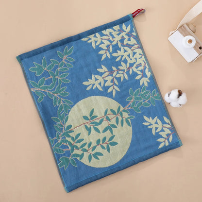 Cotton Kitchen Towel 34x40cm – 4-Layer Gauze, Quick-Dry Decorative Tea Towel