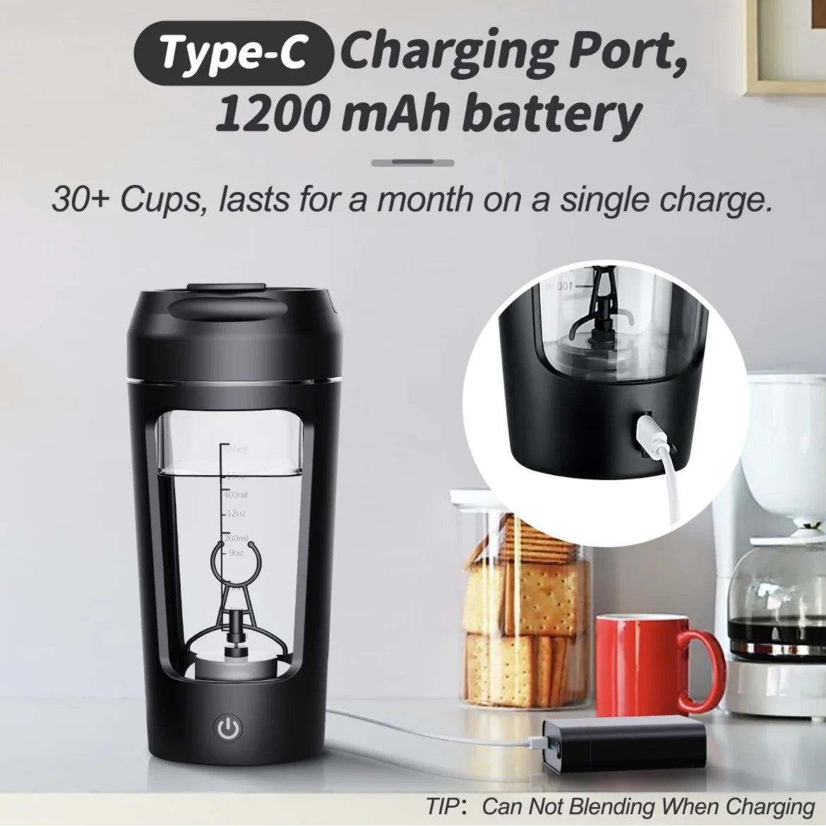 650ml USB Electric Portable Whey Protein Shaker bottle