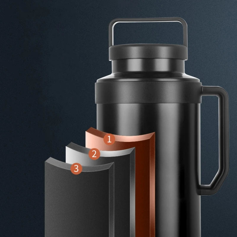 GIANXI Leakproof Thermos Bottle – Large Capacity Portable Keep Warm & Cold Tumbler