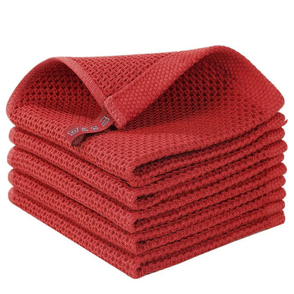 Cotton Honeycomb Kitchen Dishcloth – Soft, Absorbent & Breathable Cleaning Cloth