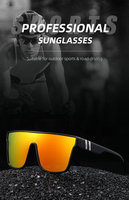 Fishing Sunglasses – UV400 Square Outdoor Sport Driving Shades for Men & Women