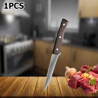 Handmade Forged Kitchen Knife Set – Multifunctional Chef Knives with Bottle Opener
