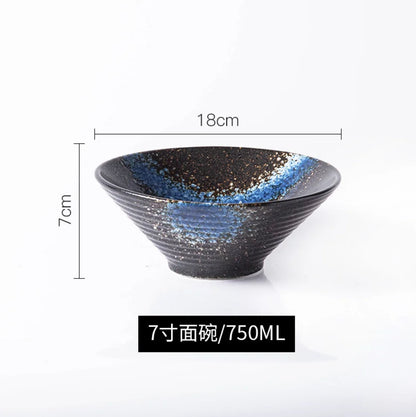 Japanese Ceramic Ramen & Noodle Soup Bowl – Authentic Tableware for Home & Restaurant