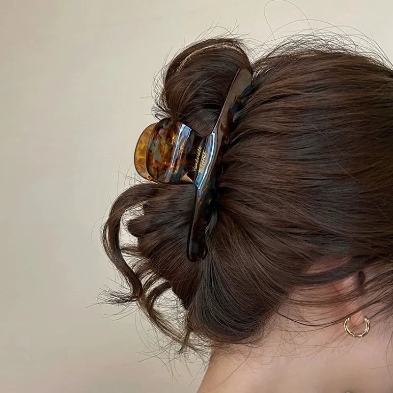 Acetate Leopard Hair Claw Clip – Chic Barrette for Women & Girls