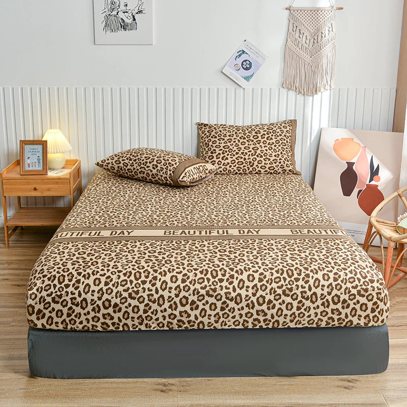 Fitted Bed Cover – Single & Double Bedspread for Home in Multiple Sizes (No Pillowcase)