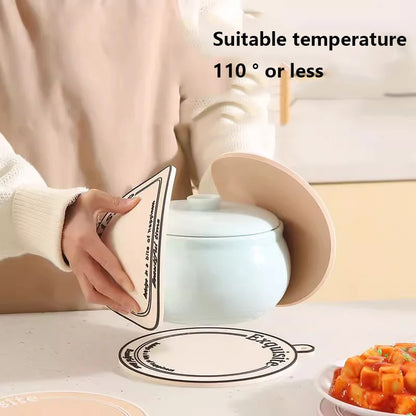 Tableware Heat Insulation Mats – Anti-Slip Oil-Resistant Table Mats for Plates, Pots, Bowls & Cups
