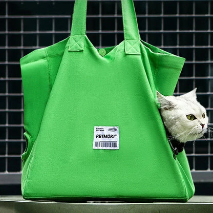 Soft Breathable Walk-Design Pet Carrier Bag – Nylon Backpack for Cats & Dogs