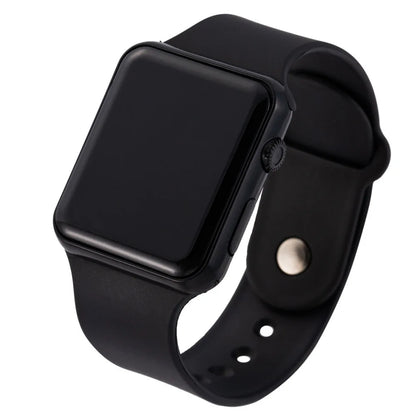 Simple Digital Watch for Men Women Fashion Sport LED Electronic Watch Black Silicone Wristband Casual Mens Watch Reloj Hombre - BeeTrendyShop.COM