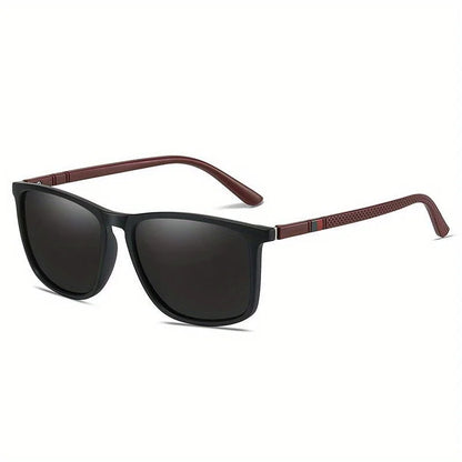 Men's Polarized Sports Sunglasses – UV400 Mirror Square Fishing Eyewear