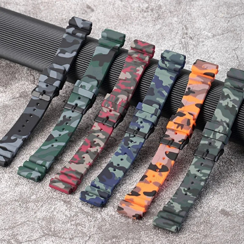 Men Women Bracelets Camouflage Silicone Watch Strap Rubber Watchband 22mm High Quality Sport Wristbands for Huawei Watch GT2/GT3