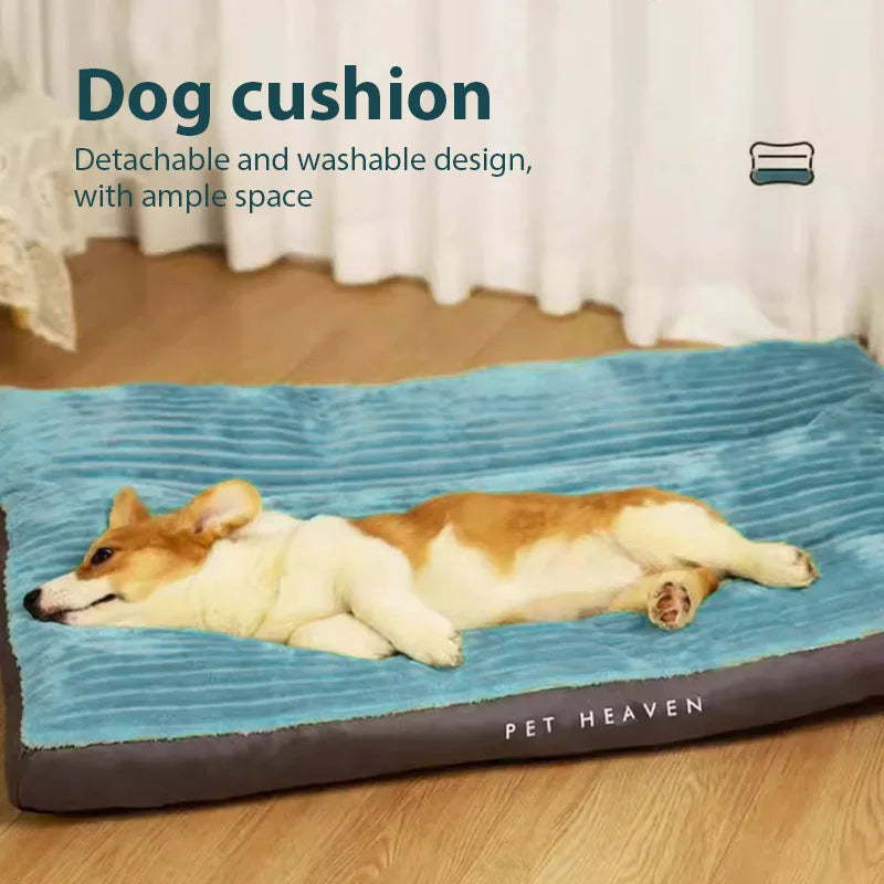 Snuggle Fleece Pet Bed & Blanket - Detachable, Warm Mat for All-Size Dogs & Cats