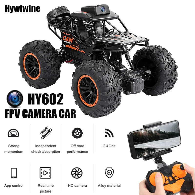 RC Car With HD Camera FPV WiFi 1:18 – 2.4G SUV Remote Control Stunt Car