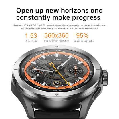 S4 Ultra Outdoor Sport Smartwatch – AMOLED HD, NFC, GPS, Heart Rate, Bluetooth Call